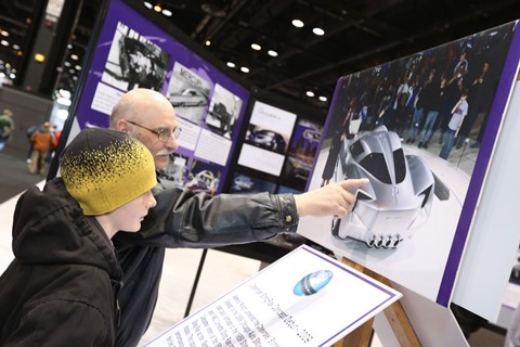 History of The Chicago Auto Show Display