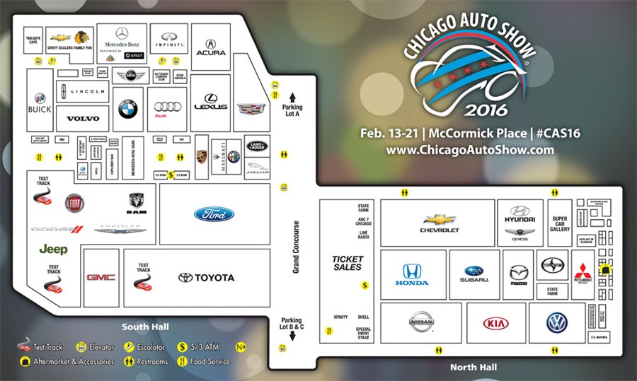 Show Floor Map About Chicago Auto Show 2016