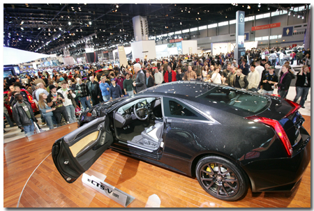 Cadillac CTS-V Coupe at the 2011 Chicago Auto Show