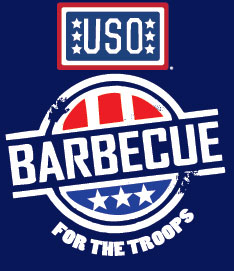 USO BBQ for Troops Logo
