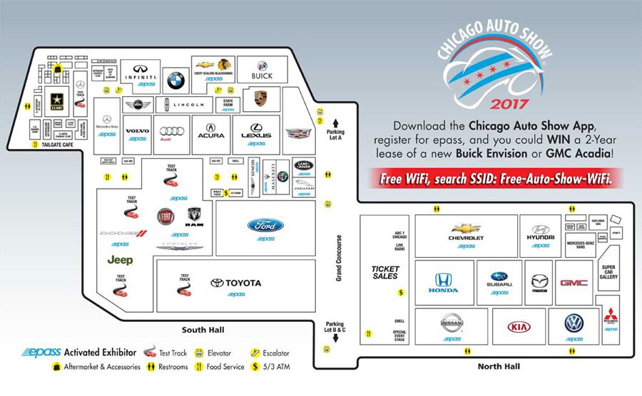 Show Floor Map About Chicago Auto Show