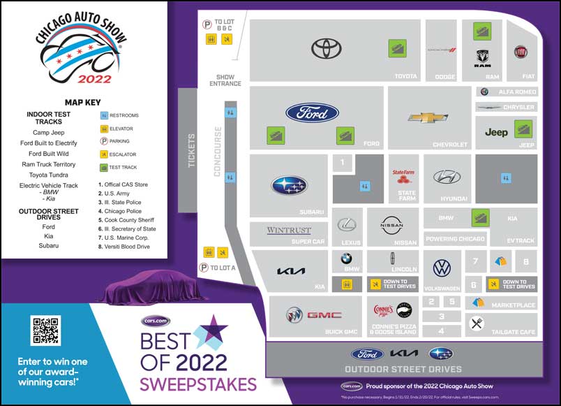 Show Floor Map About Chicago Auto Show