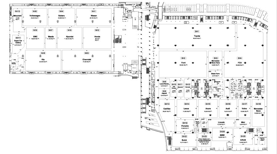 Exhibitor Floor Plan Exhibitor Chicago Auto Show