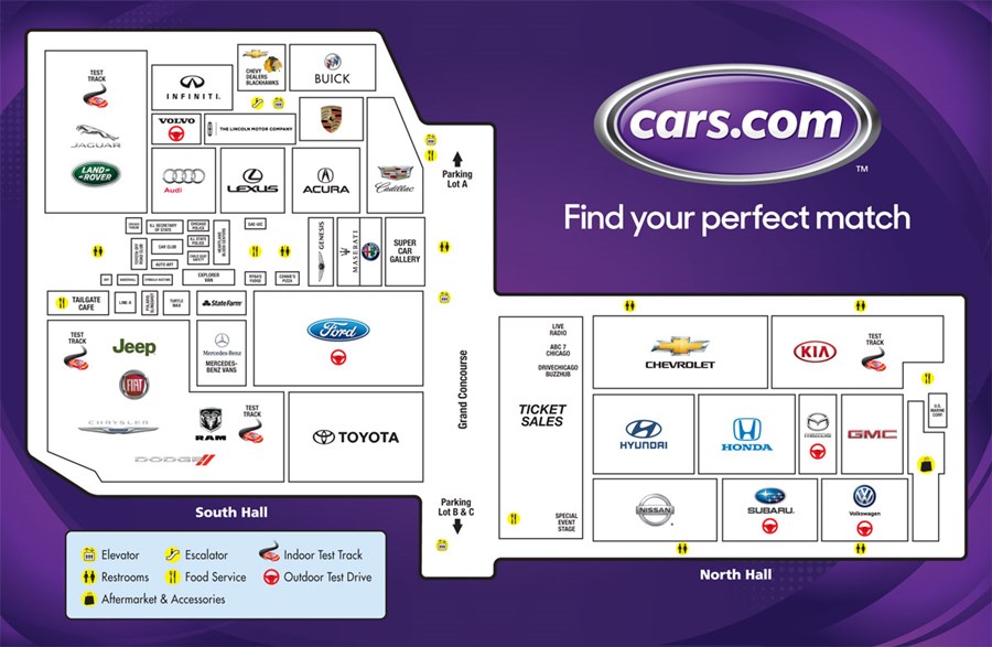 Show Floor Map Chicago Auto Show