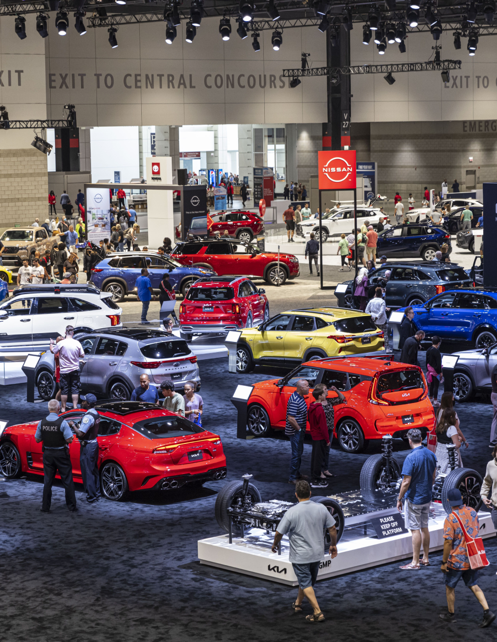 Vehicles on Display